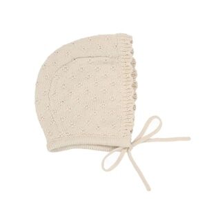 Lil Legs Vintage Knit Bonnet - Cream